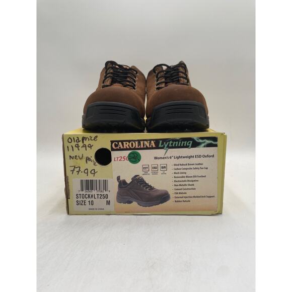 CAROLINA Lytning LT250 Oxford 6" Women's NEW Comp-Toe Work Shoe Brown US Size 10 - Picture 11 of 11